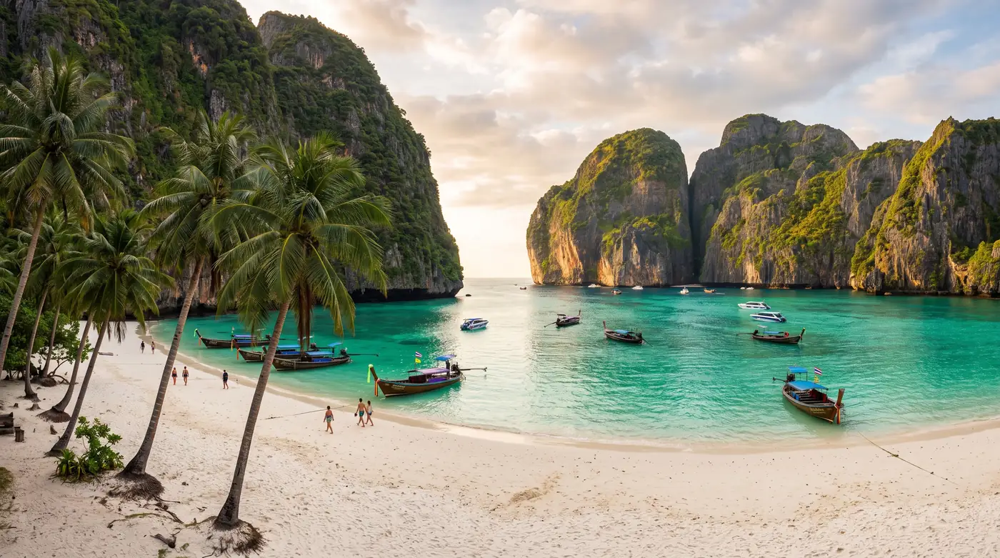 Maya Bay & 'The Beach': The Leonardo DiCaprio Story — maya bay leonardo dicaprio, Phi Phi Islands, Thailand