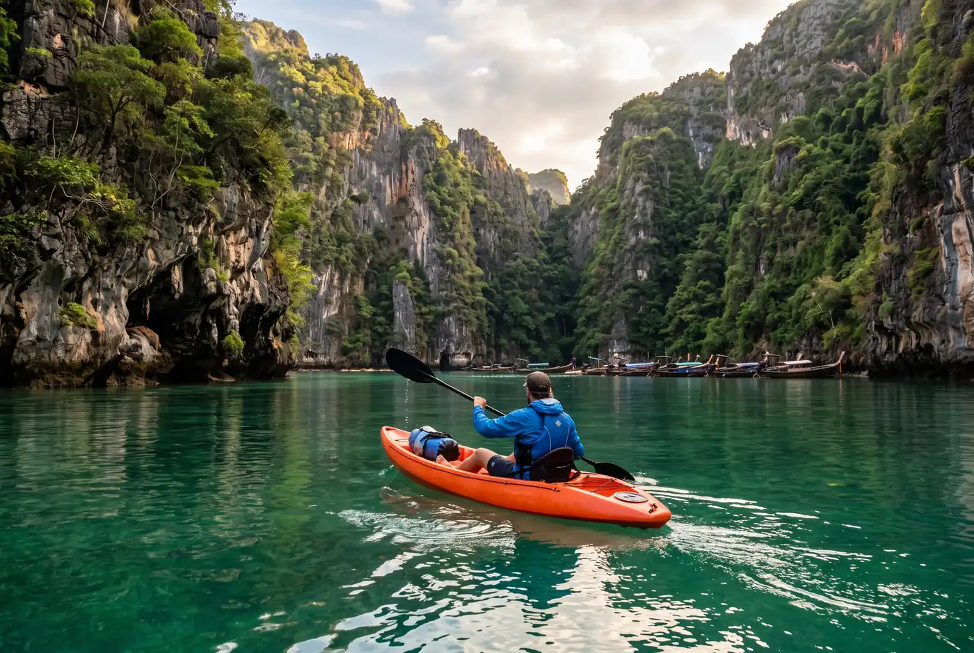 Pileh Lagoon: Phi Phi Leh's Emerald Cove — pileh lagoon, Phi Phi Islands, Thailand